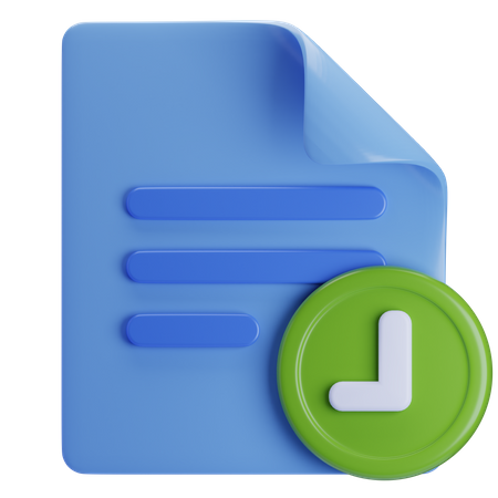 File history 3D Icon