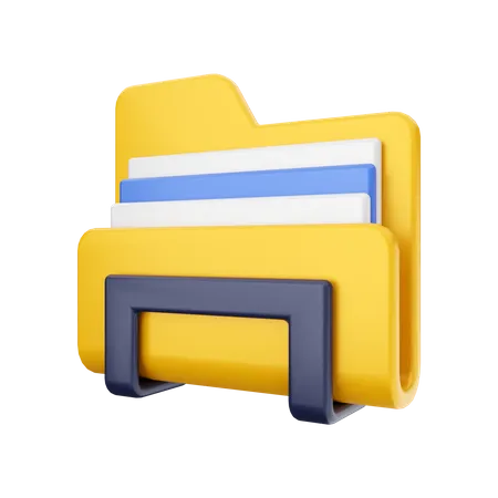 File Holder  3D Illustration