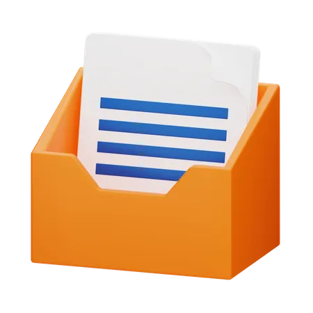 File Holder 3 D Stationery 3D Icon