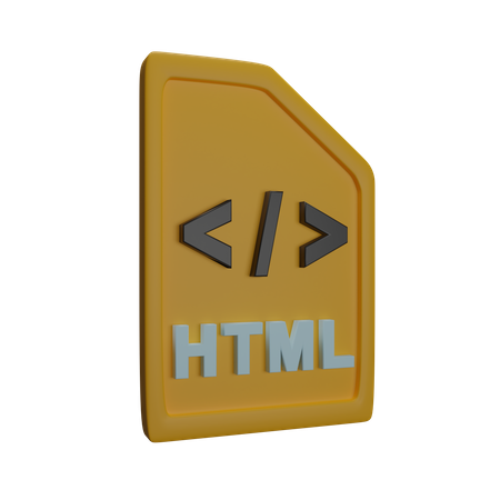 File Html 3D Icon