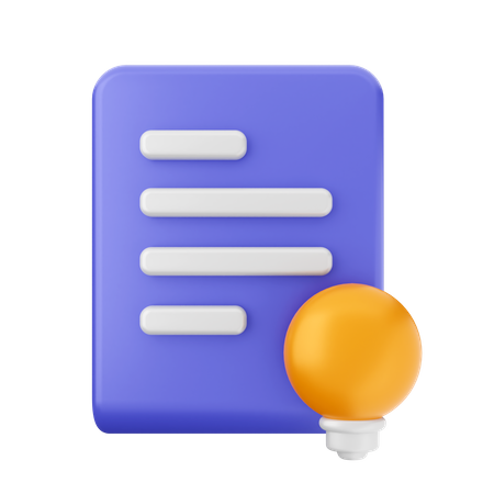 File Idea  3D Icon