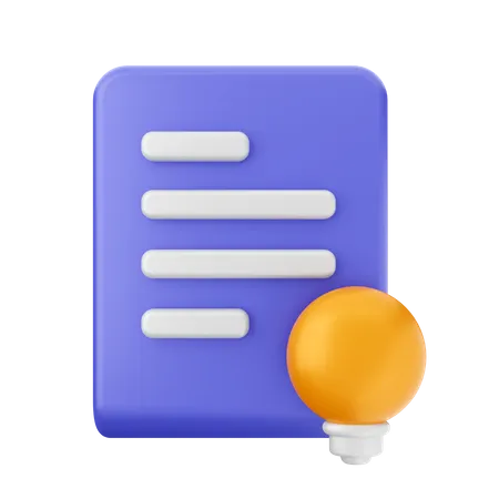 File Idea  3D Icon