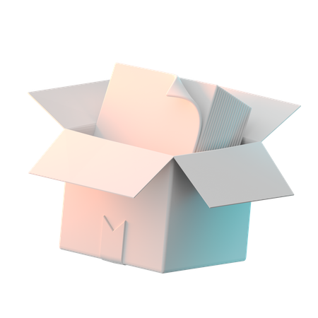 File in Box  3D Icon