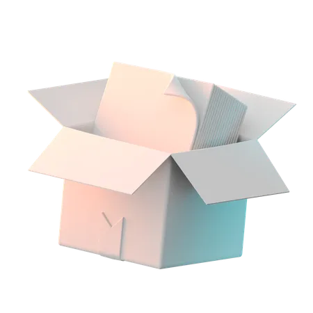 File in Box  3D Icon