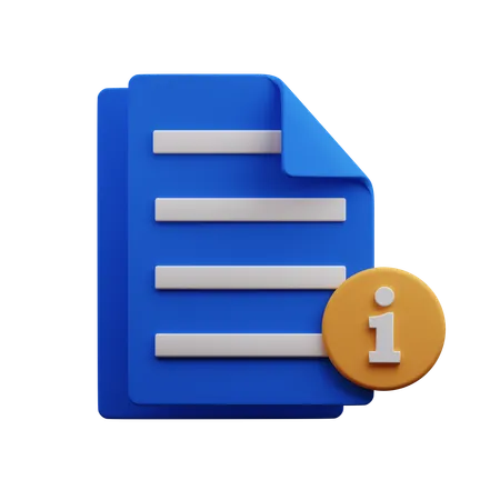 File Info  3D Icon