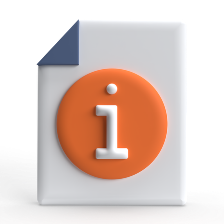 File Info  3D Icon