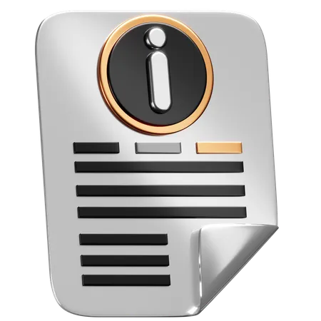 File Info  3D Icon