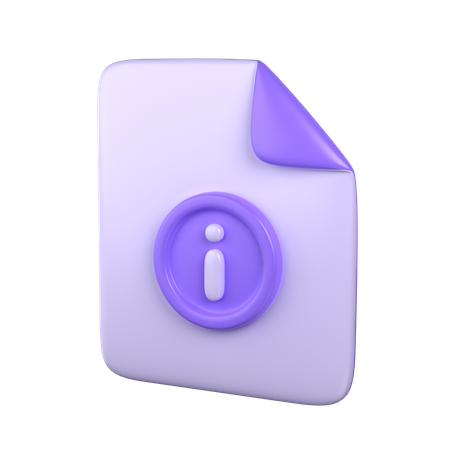 File Info  3D Icon