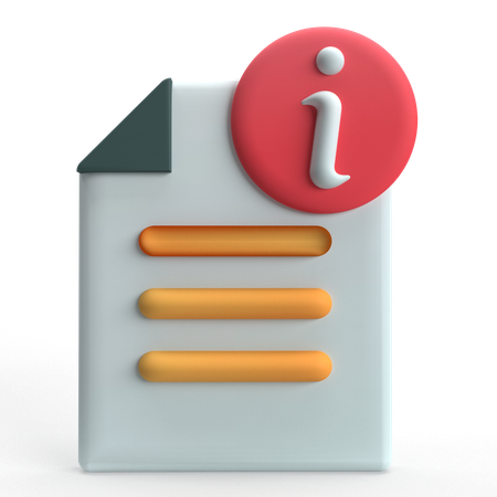 File Info  3D Icon