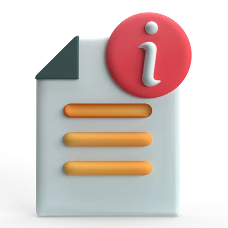 File Info  3D Icon