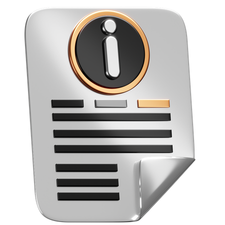 File Info  3D Icon