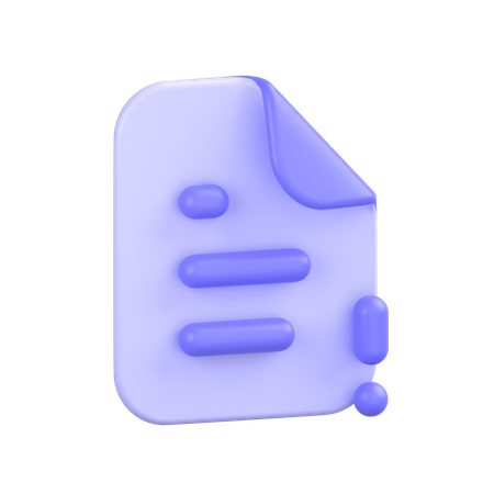 File Info Alt  3D Icon