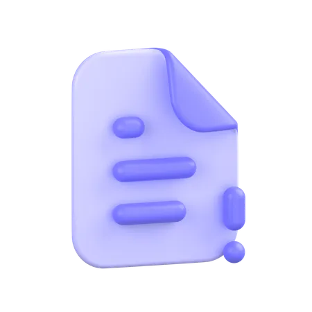 File Info Alt  3D Icon