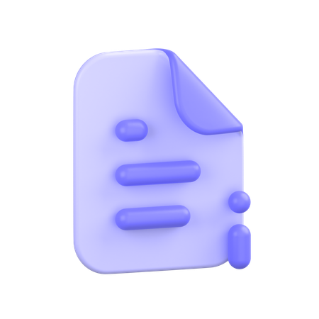 File Info Alt  3D Icon