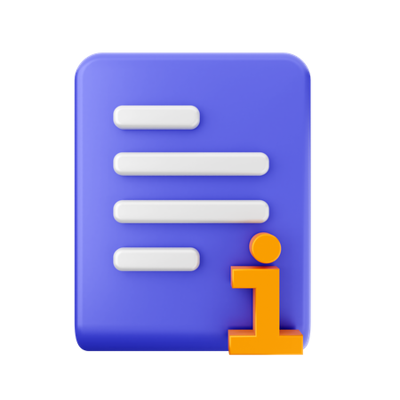 File Information  3D Icon