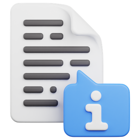 File Information  3D Icon