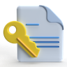 file key 3d logos
