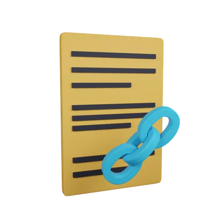 File Link  3D Icon