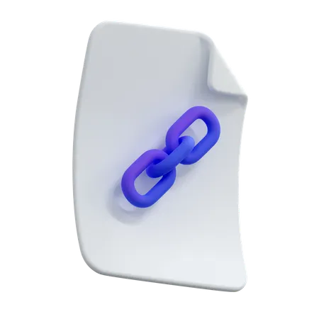 파일 링크  3D Icon