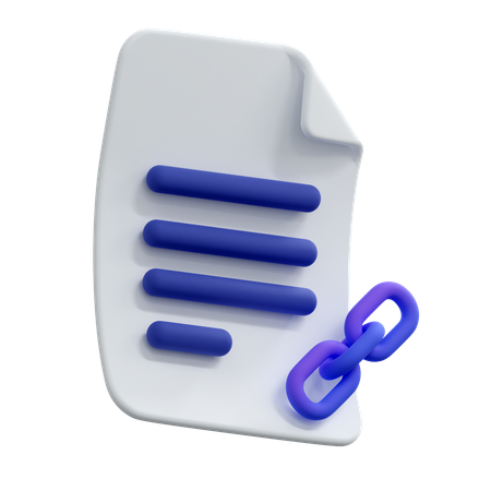파일 링크  3D Icon