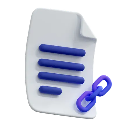 파일 링크  3D Icon