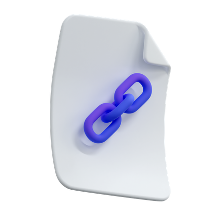 File Link  3D Icon
