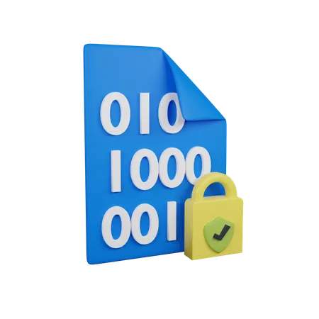 File Lock  3D Icon