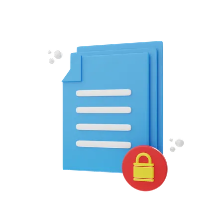 File Lock  3D Icon