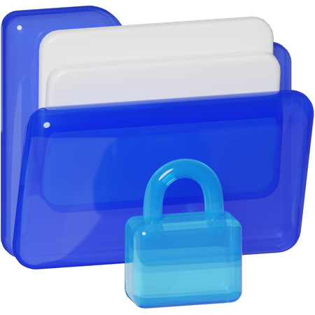 File Locked  3D Icon