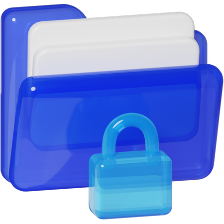 File Locked  3D Icon