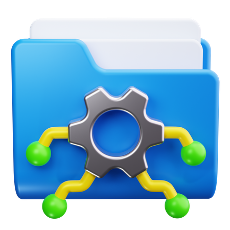 ファイル管理  3D Icon