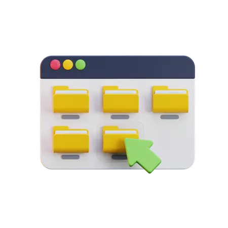 File Management  3D Icon