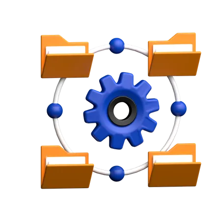 File Management  3D Icon