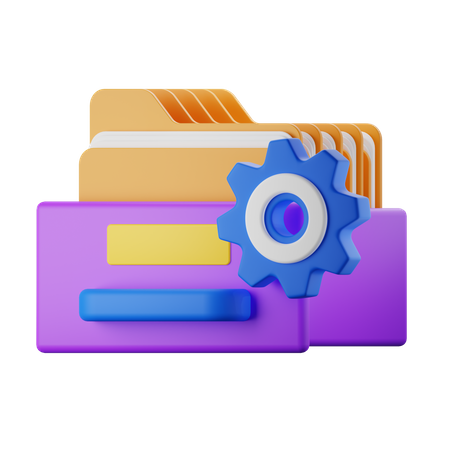 File Management  3D Icon