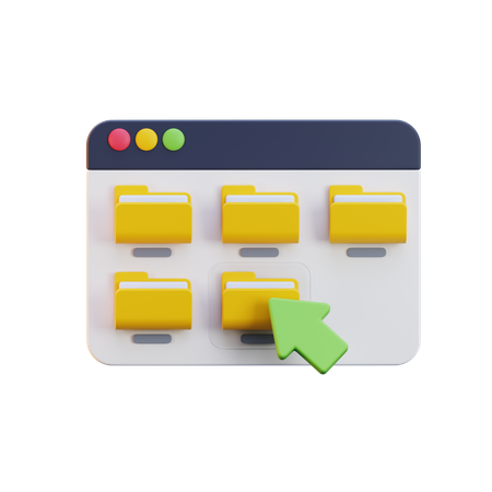 File Management  3D Icon
