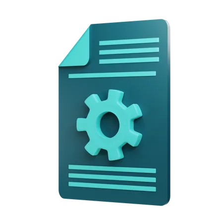 File Management  3D Illustration