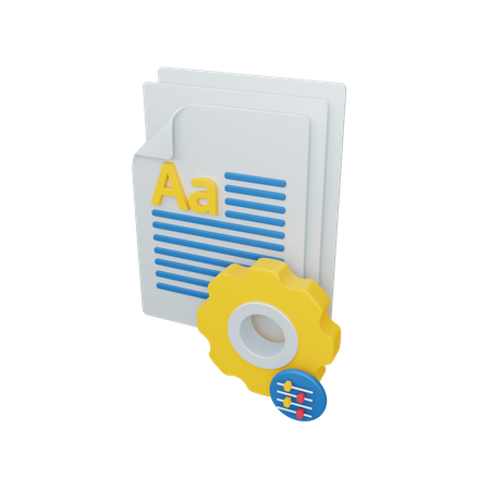 File Management  3D Illustration