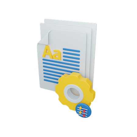 File Management 3D Illustration