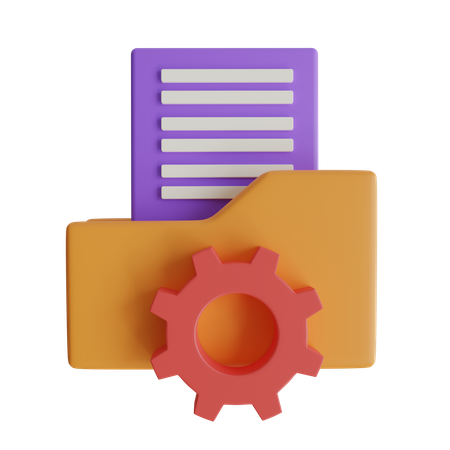 File Management  3D Icon