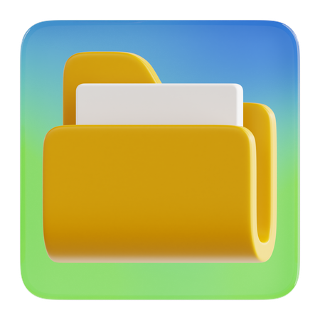 ファイルマネージャー  3D Icon