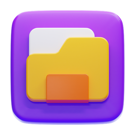 FILE MANAGER  3D Icon