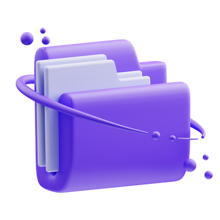 File manager  3D Illustration