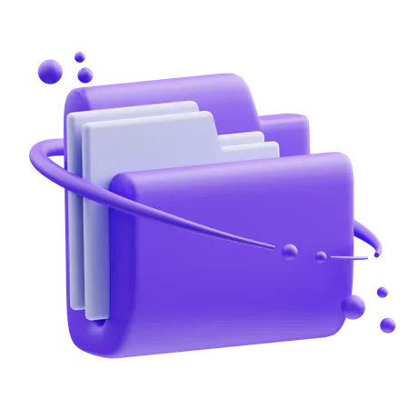 File manager  3D Illustration