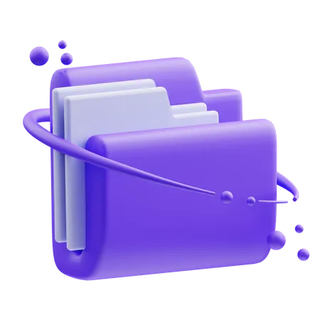 File manager 3D Illustration