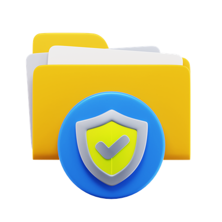 File Manager Security  3D Icon