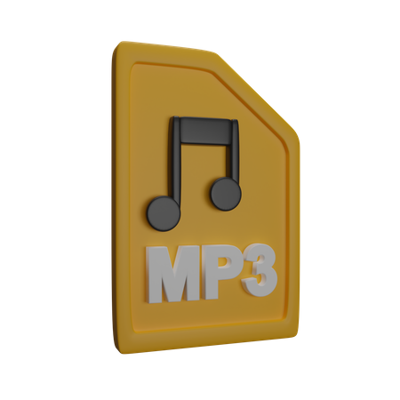 File Mp  3D Icon