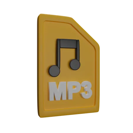 File Mp  3D Icon