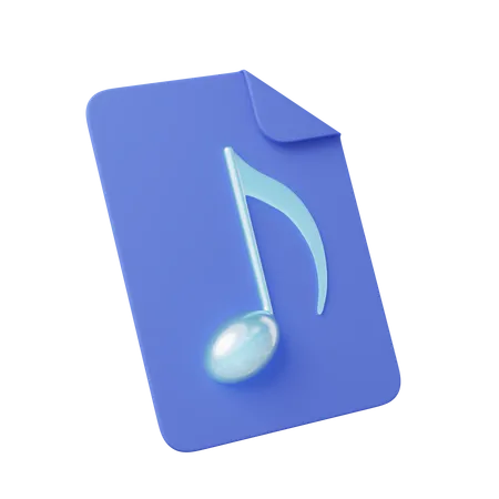 File musicale  3D Icon