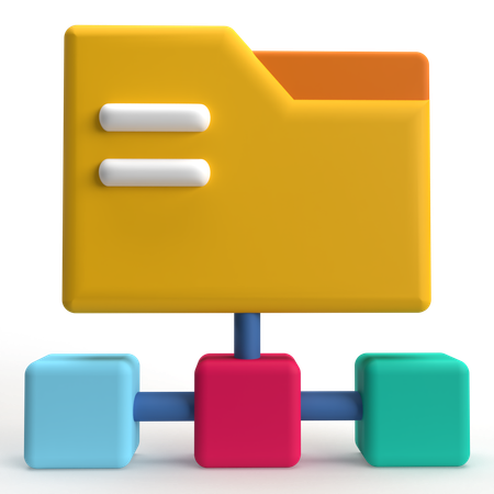 File Network  3D Icon
