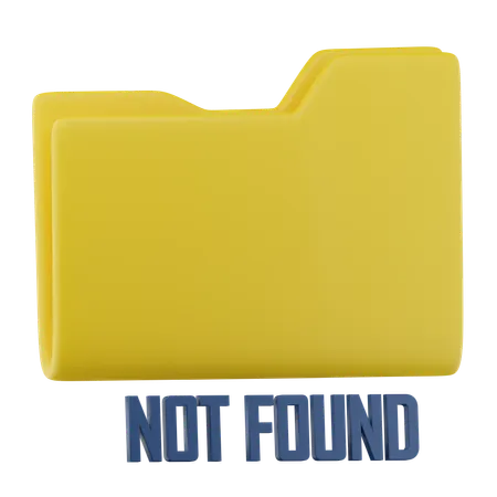 File Not Found  3D Icon
